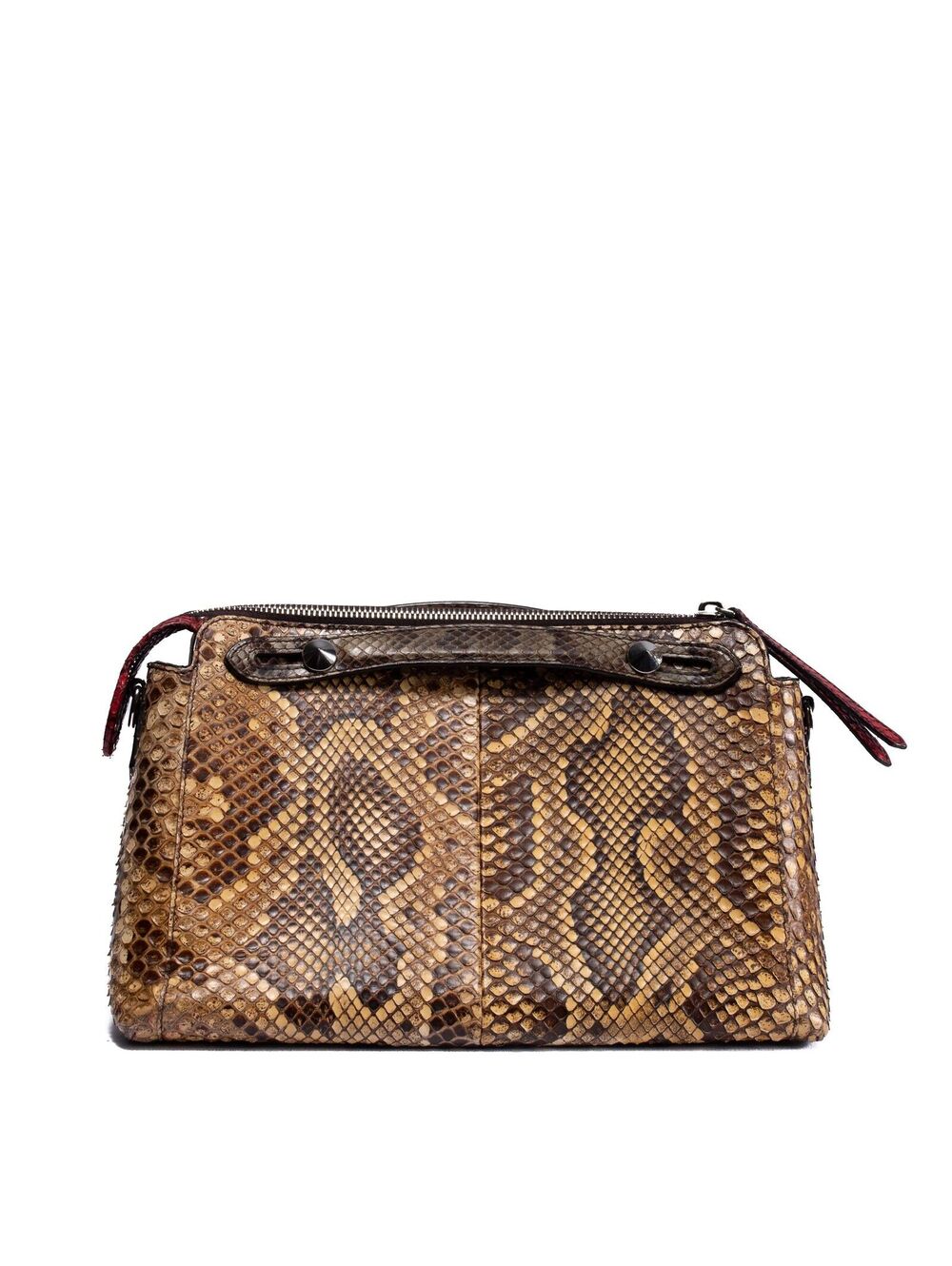 Fendi Squared Python Handbag